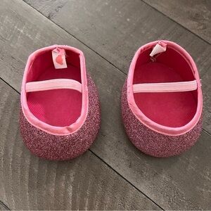 Build A Bear Glitter‎ Pink Maryjane Style Shoes for stuffed Bear One Size
